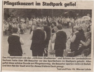 1985 Pfingstkonzert im Stadtpark